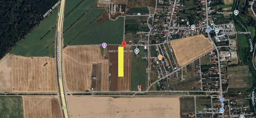 Teren Construcții intravilan de 5000 mp, în Ciorogârla