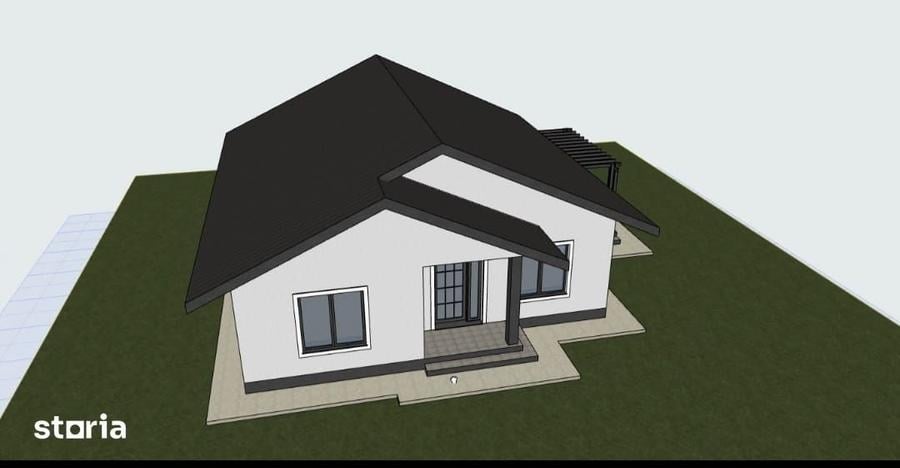 Casă cu 3 camere cu Teren 300 Mp în Bârnova