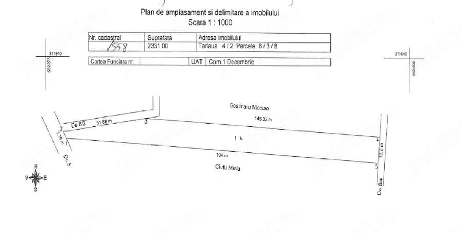Teren Intravilan 2.331 MP 1 Decembrie, Ilfov | 3 DEeschider La Drum | DJ401D | P+2 Reg inaltime - 3