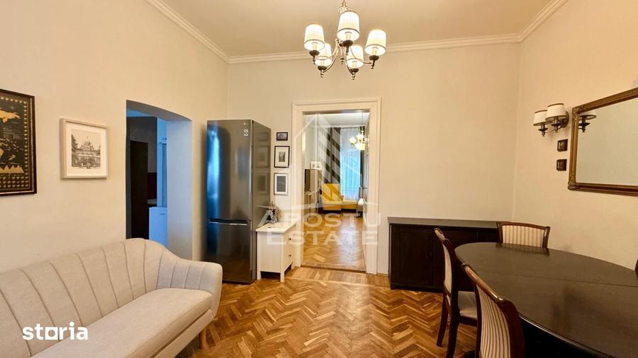 Apartament cu 3 camere, mobilat în Elisabetin