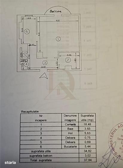 Garsonieră decomandată în Păcurari