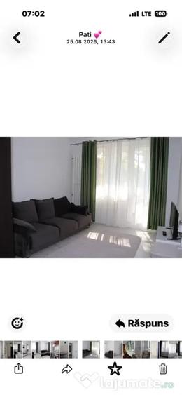 Apartament cu 3 camere semidecomandat în Central