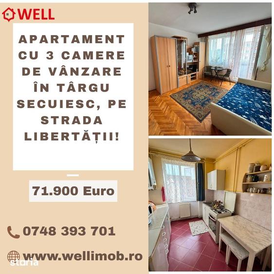 Apartament cu 3 camere de vanzare in Tg. Secuiesc, pe str. Liberta?ii! - 3