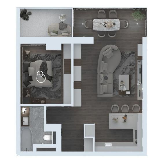 Apartament cu 2 camere în Sebastian