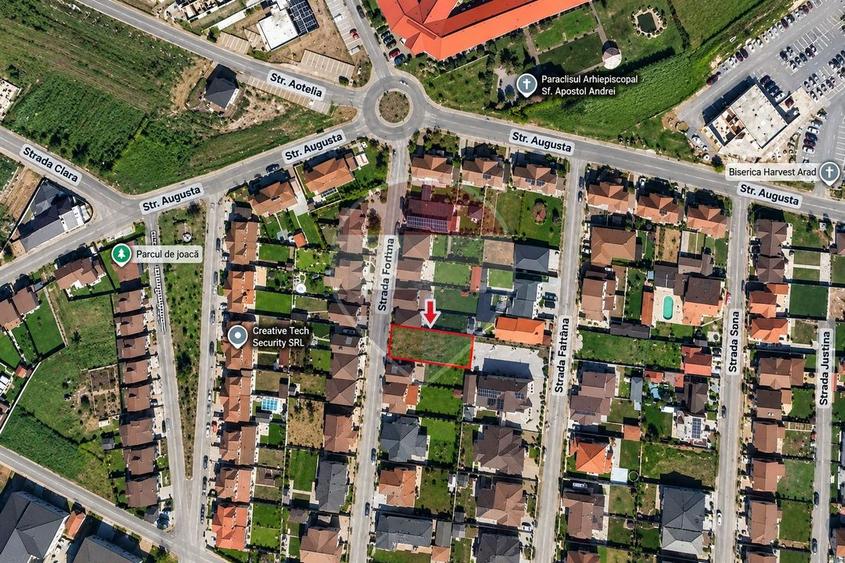 Teren Construcții intravilan de 432 mp, în Vladimirescu