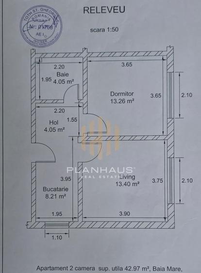 Apartament cu 2 camere decomandat, mobilat în Valea Borcutului