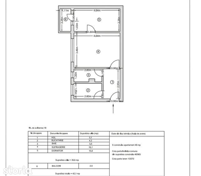 Apartament cu 2 camere în Central
