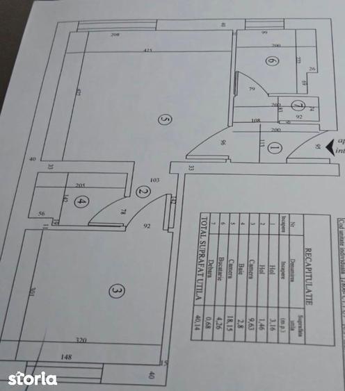 Apartament cu 2 camere semidecomandat în Ultracentral