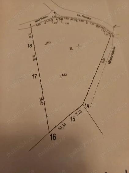 Teren de 1800 mp, în Cornu