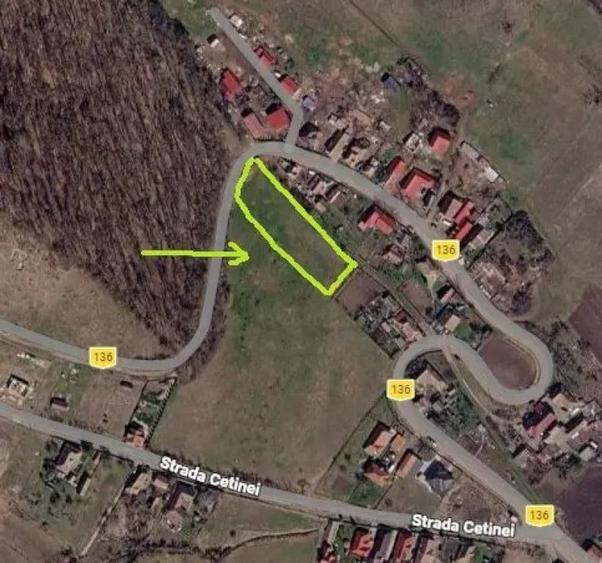 Teren de 2500 mp, în Remetea