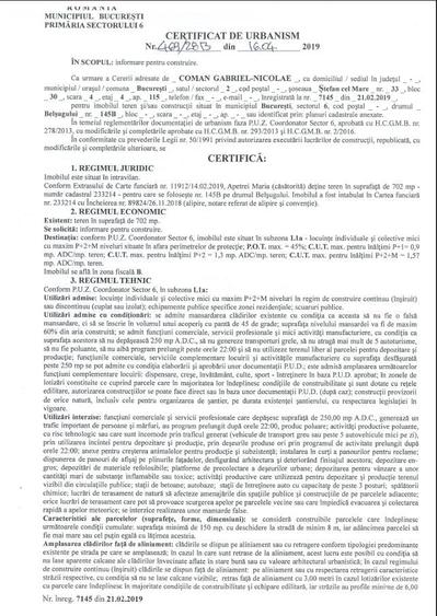 Teren de 175 mp, în Militari