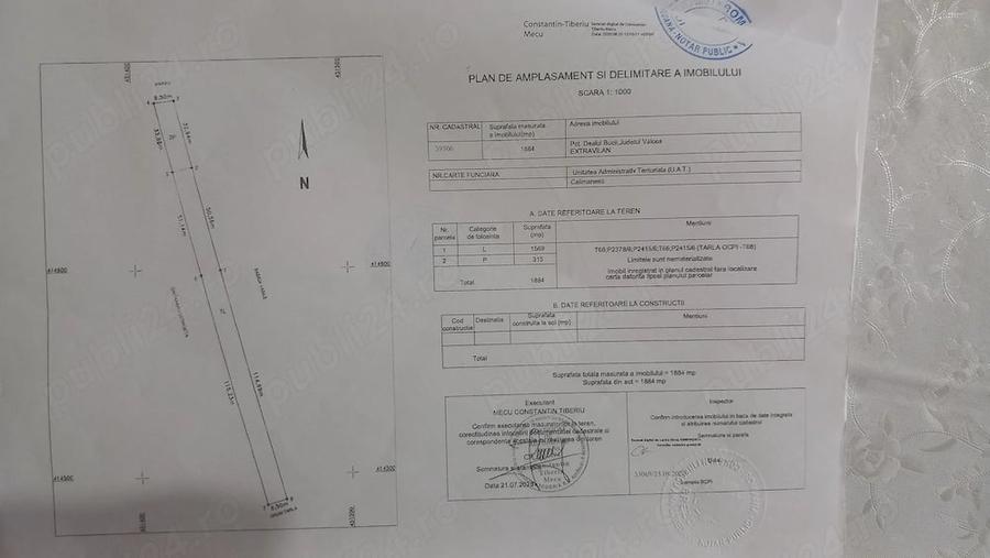 Teren de 3733 mp, în Central