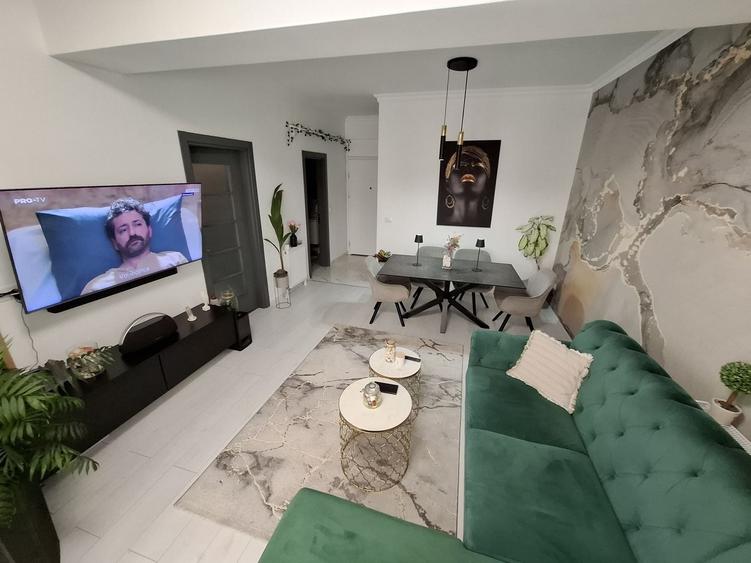 Apartament cu 2 camere decomandat, mobilat în Groapa
