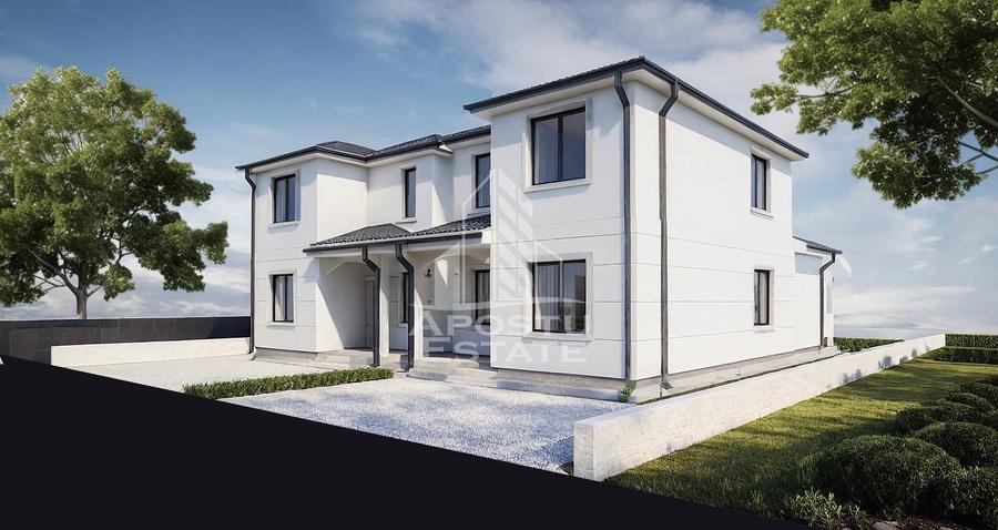 Duplex cu 4 camere cu Canalizare în Giarmata
