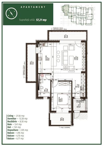 Structura Generoasa | Complet Mobilat - 8
