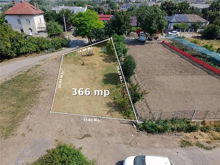 Teren Construcții intravilan de 366 mp, în Vest