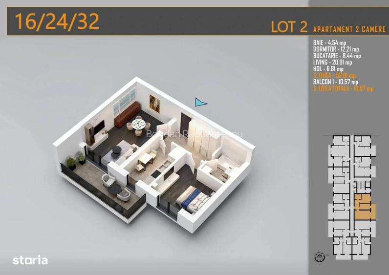 Apartament 2 camere decomandat direct dezvoltator Metrou Nicolae Teclu