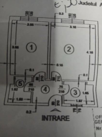 Apartament cu 2 camere decomandat în Războieni