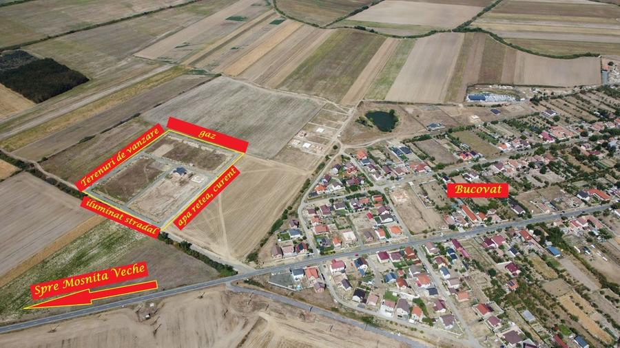 Teren Construcții intravilan de 558 mp, în Bucovăț (Remetea Mare)