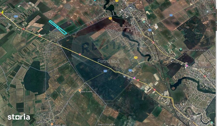Teren intravilan 19,3 ha/locatie strategica, acces linie CFR/Gulia