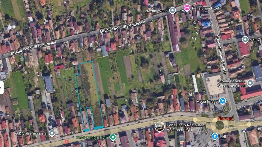 Teren Construcții intravilan de 4925 mp, în Florești
