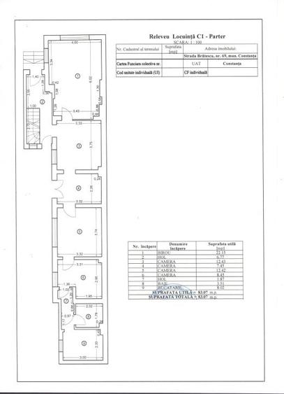 Casă individuală cu 10 camere cu Garaj în Central