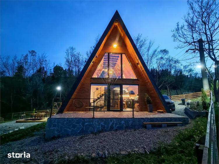 Casa A-Frame de vanzare | Valea Doftanei, Tesila | Constructie 2024 | - 19