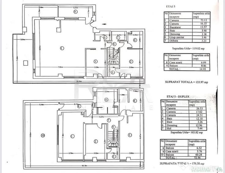 Apartament cu 5 camere decomandat în Matei Voievod