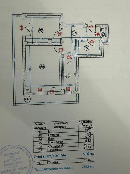 Apartament cu 2 camere decomandat, mobilat în Dobroești