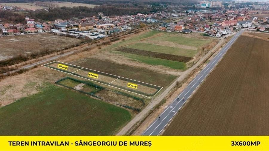 Teren de 600 mp, în Sângeorgiu de Mureș