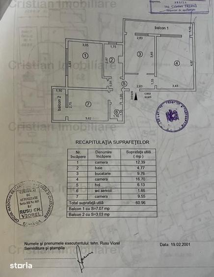 Apartament cu 3 camere decomandat în Obor