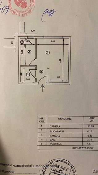 Garsonieră decomandată în Păcii