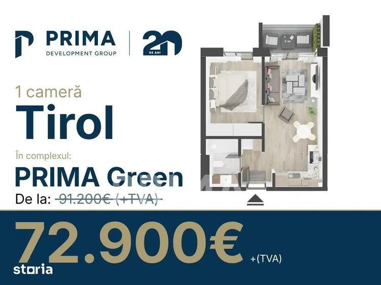Apartament cu 3 camere în Seleuș