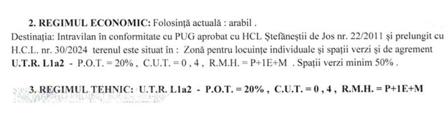 Teren agricol intravilan de 25000 mp, în Ștefăneștii de Jos