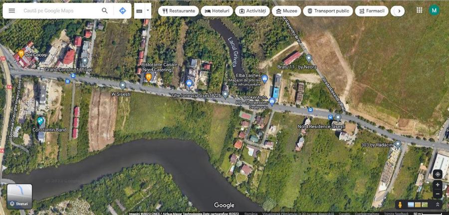 Teren de 2400 mp, în Sisești