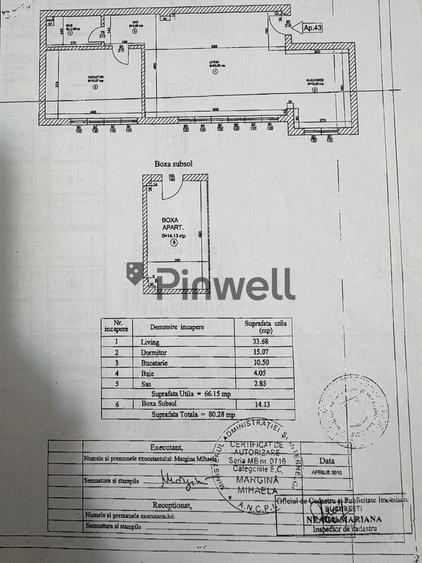 Apartament cu 2 camere semidecomandat, mobilat în Cățelu