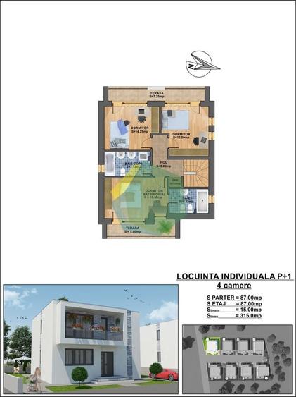 Casă individuală cu 5 camere cu Canalizare în Exterior Nord