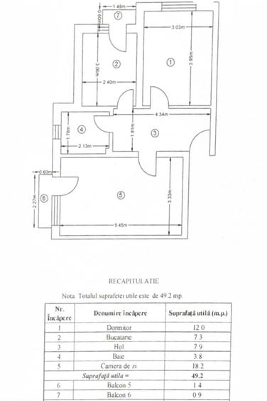Apartament cu 2 camere decomandat în Podu Roș