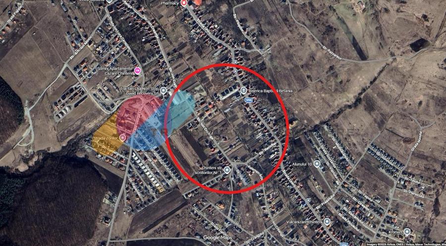 Teren Construcții intravilan de 700 mp, în Chinteni