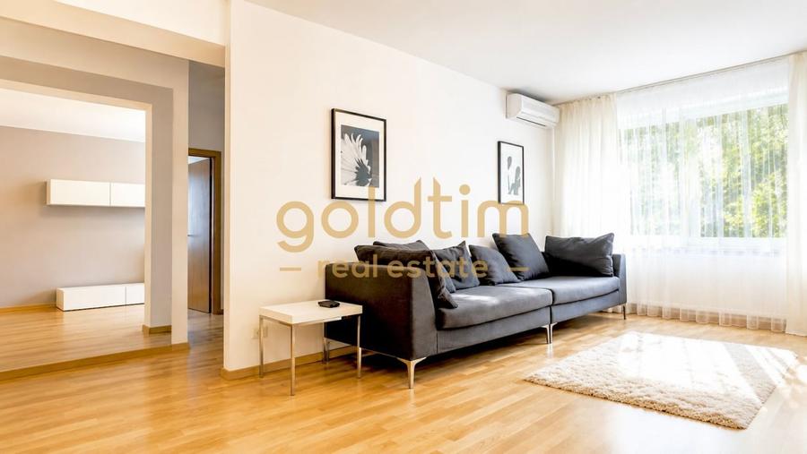 Apartament cu 3 camere semidecomandat, mobilat în Băneasa
