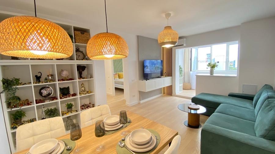 Apartament cu 2 camere decomandat, mobilat în Nerva Traian