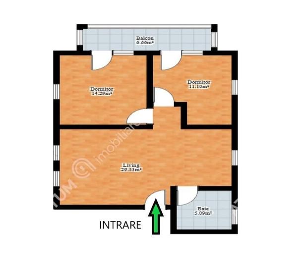 Apartament cu 3 camere în Turnișor