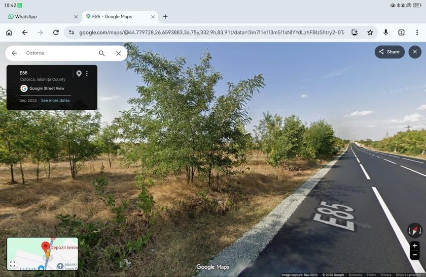 Teren construcție, în Cotorca