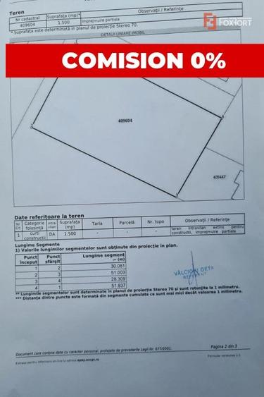 Teren Construcții intravilan de 1500 mp, în Giarmata-Vii