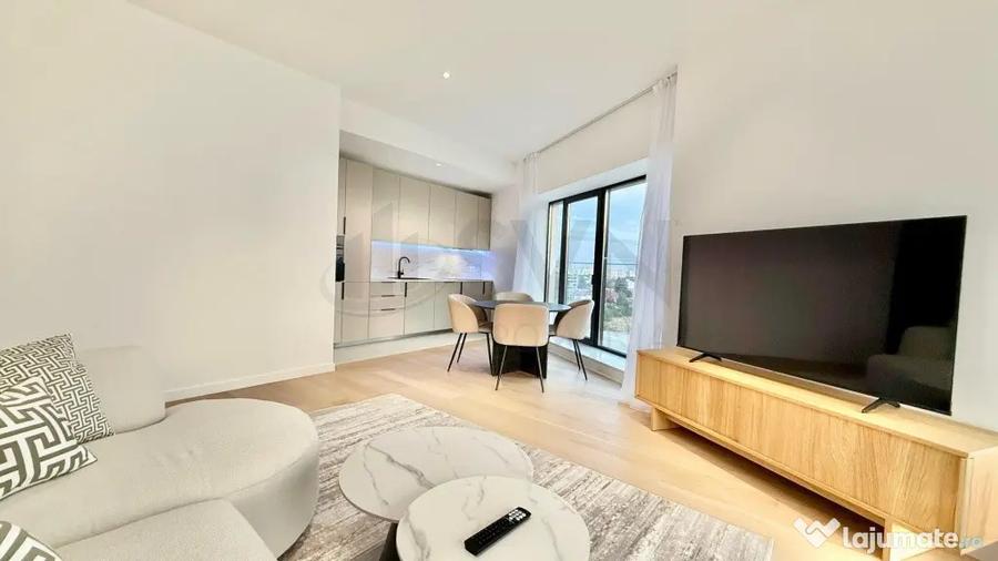 Apartament cu 3 camere decomandat, mobilat în Barbu Văcărescu