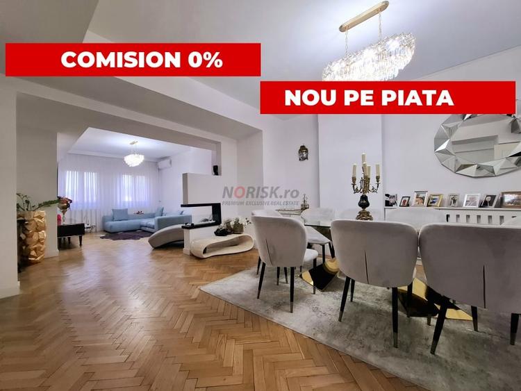 Apartament cu 4 camere semidecomandat, mobilat în Dorobanți