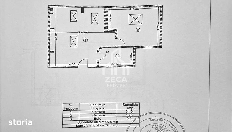 Apartament cu 2 camere în Străulești