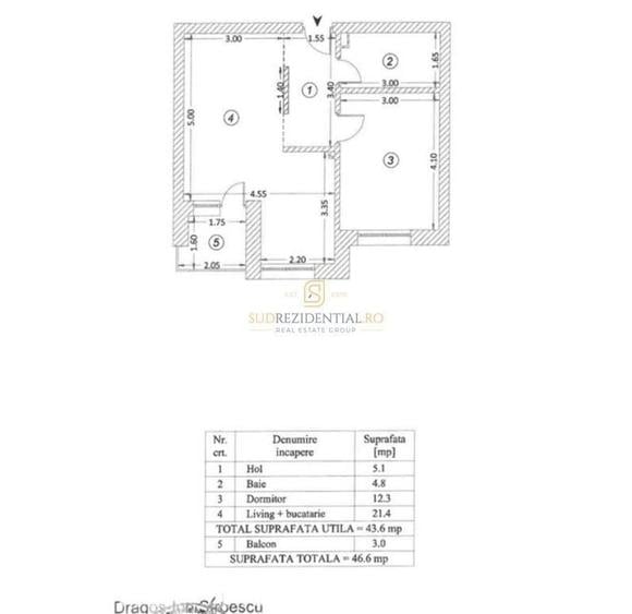 Apartament cu 2 camere, prima inchiriere, loc de parcare inclus - 6