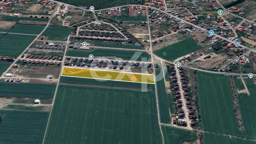 Teren Construcții intravilan de 10000 mp, în Balotești