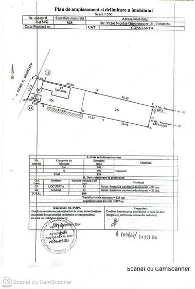 Casa demolabila+teren 819 mp | Zona Stadion |str. Pictor N. Grigorescu - 1